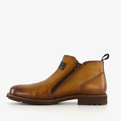 Leren herenschoenen cognac bruin