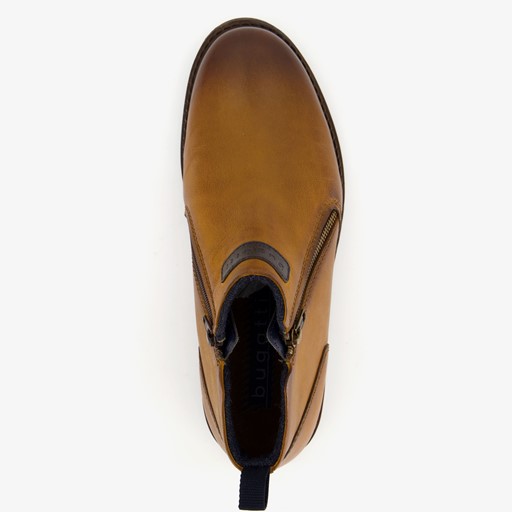 Leren herenschoenen cognac bruin