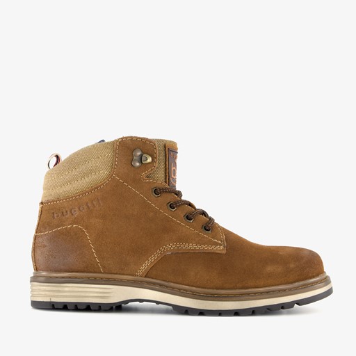 Heren veterboots cognac
