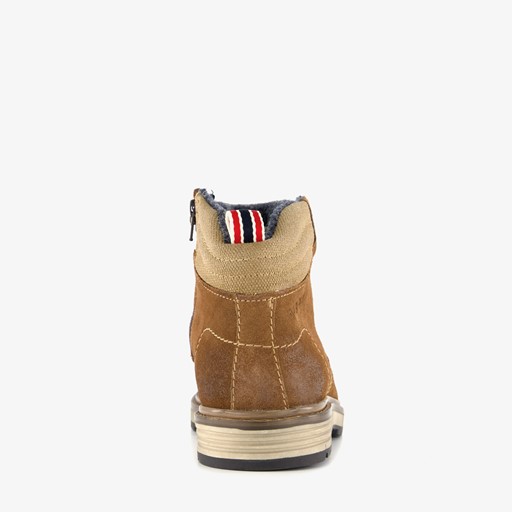 Heren veterboots cognac