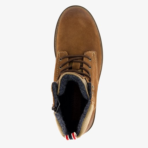 Heren veterboots cognac