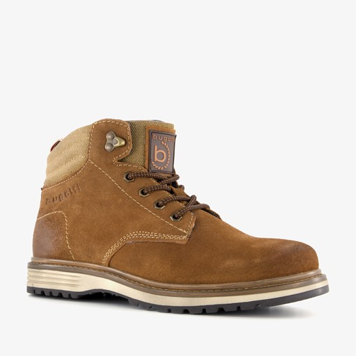 Heren veterboots cognac