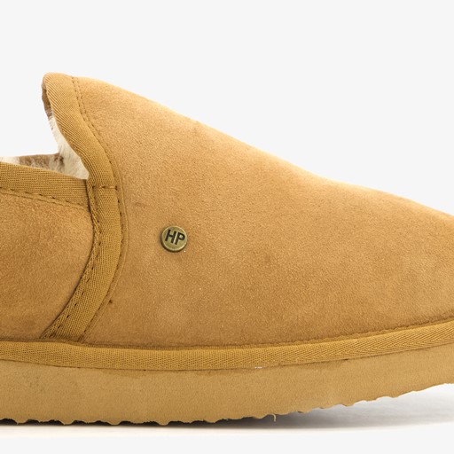 Suede pantoffels met merino wol