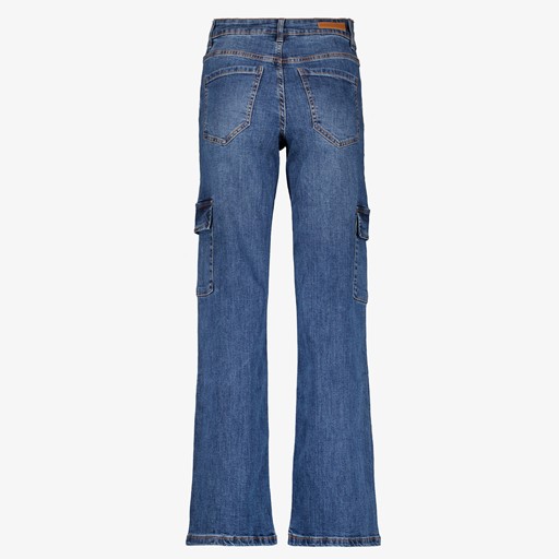 Dames cargo jeans donkerblauw