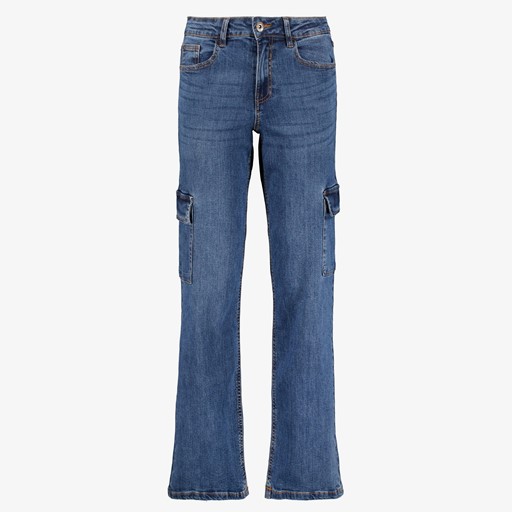 Dames cargo jeans donkerblauw
