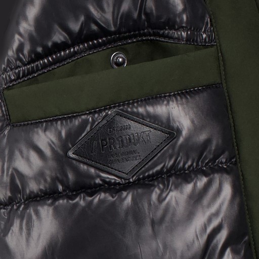 Gewatteerde heren parka winterjas groen