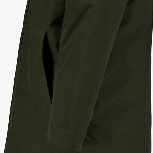 Gewatteerde heren parka winterjas groen