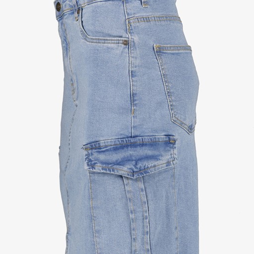 Dames lange cargo spijkerrok