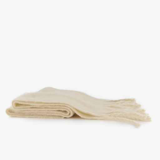 Dames sjaal met franjes beige