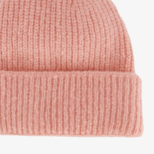 Gebreide dames muts roze