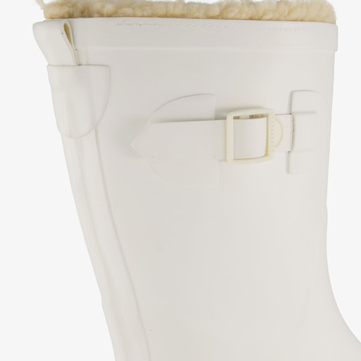 Gevoerde dames regenlaarzen wit