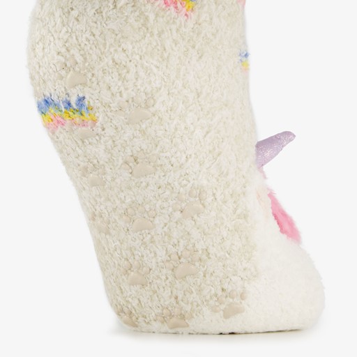 1 paar kinder huissokken unicorn met antislip