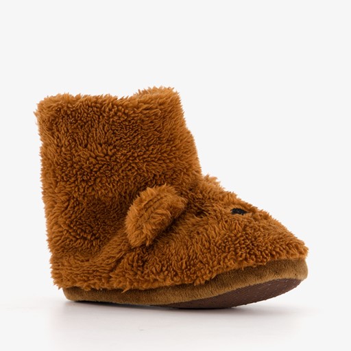 Kinder sloffen beertje bruin