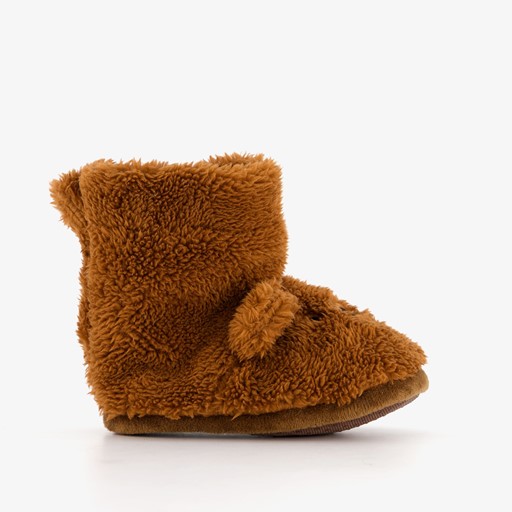 Kinder sloffen beertje bruin