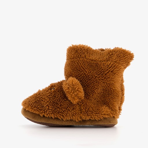 Kinder sloffen beertje bruin