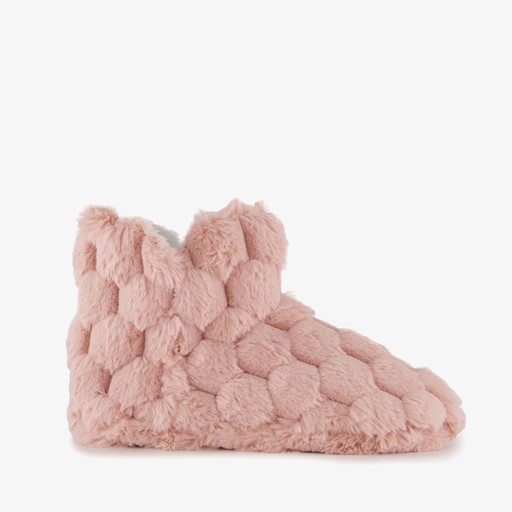 Fluffy dames sloffen roze