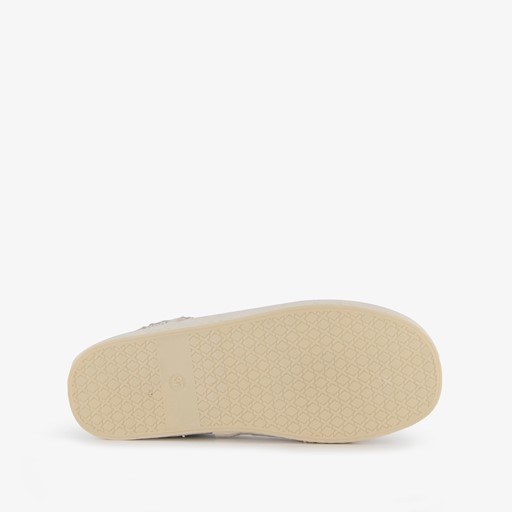 Gevoerde dames pantoffels beige