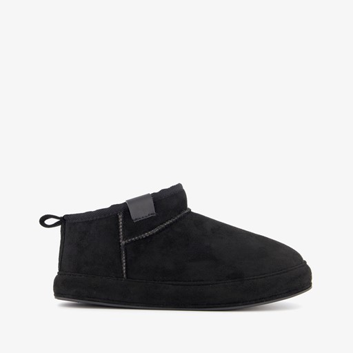 Gevoerde dames pantoffels zwart