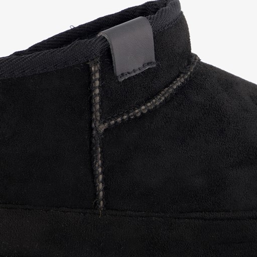 Gevoerde dames pantoffels zwart