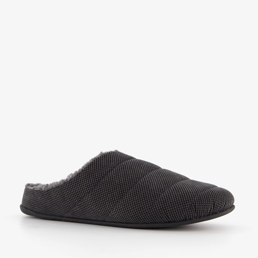 Heren instap pantoffels zwart