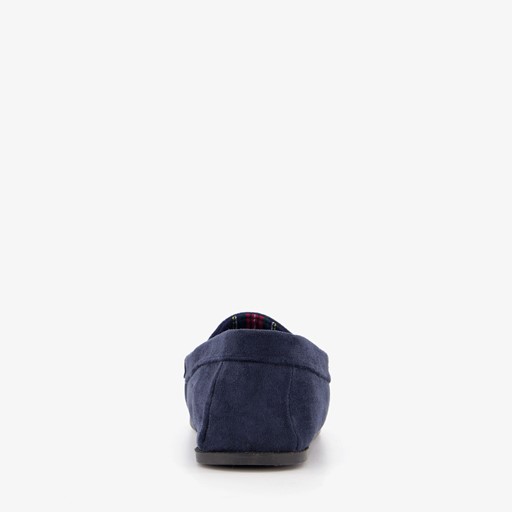 Heren mocassin pantoffels blauw
