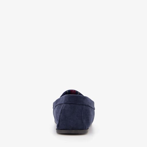 Heren mocassin pantoffels blauw