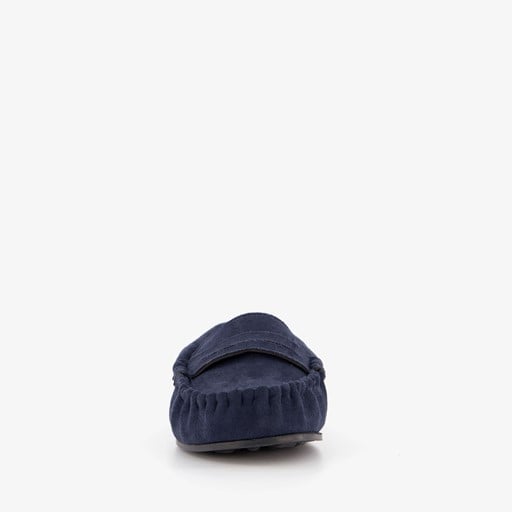 Heren mocassin pantoffels blauw
