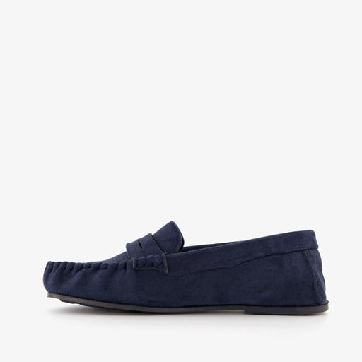 Heren mocassin pantoffels blauw