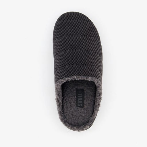 Heren instap pantoffels zwart