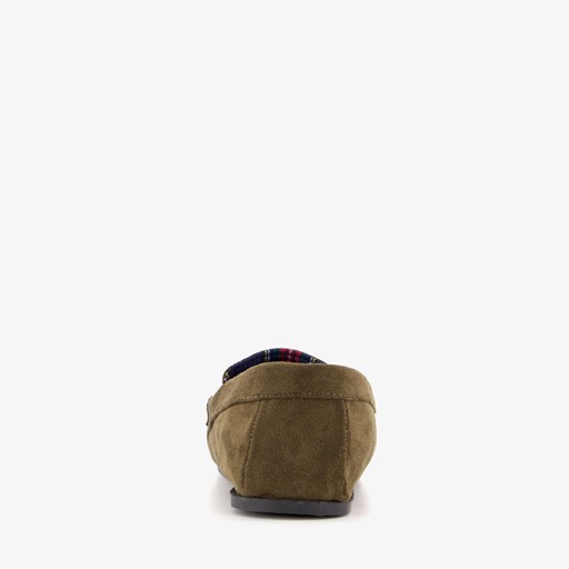 Heren mocassin pantoffels bruin