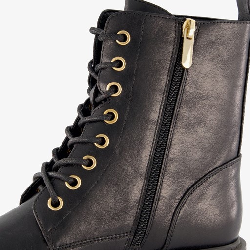 Dames veterboots zwart