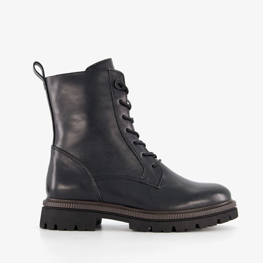 Dames veterboots zwart