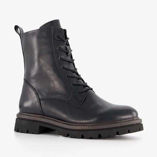 Dames veterboots zwart