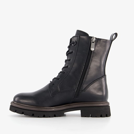 Dames veterboots zwart