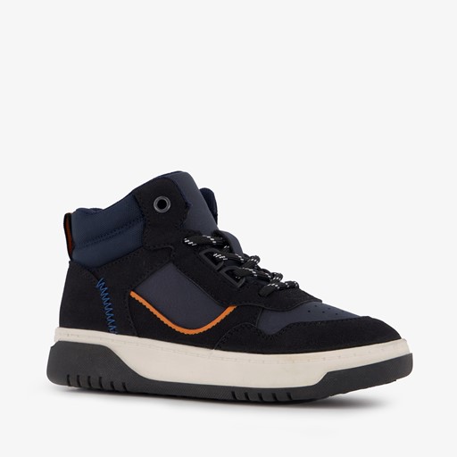 Hoge jongens sneakers blauw