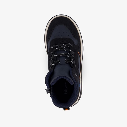 Hoge jongens sneakers blauw