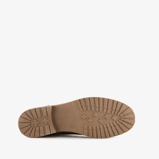 Dames enkellaarsjes kaki