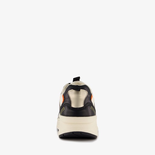 Dames dad sneakers beige goud