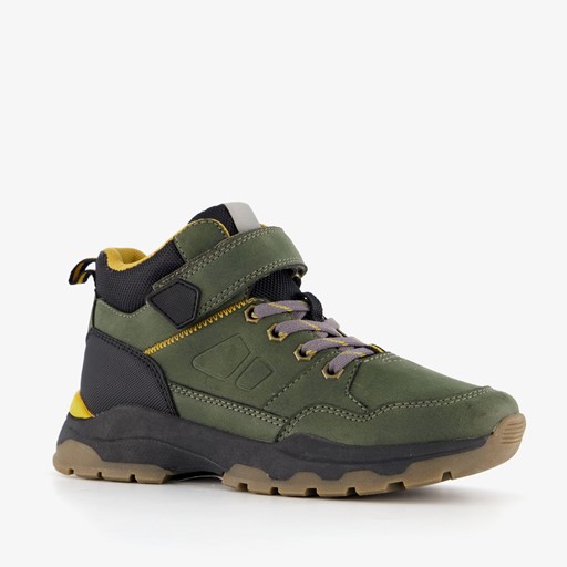 Hoge jongens sneakers kaki groen
