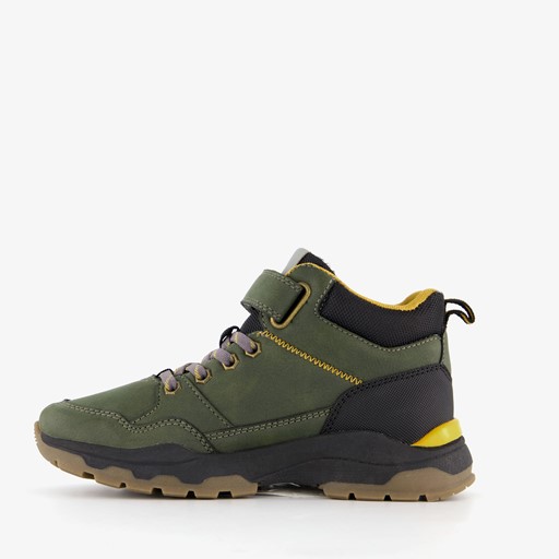 Hoge jongens sneakers kaki groen