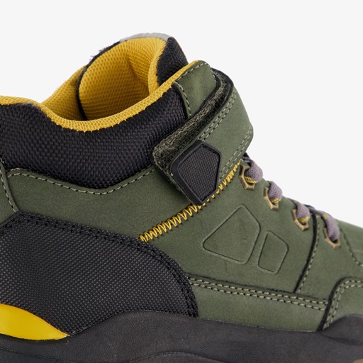 Hoge jongens sneakers kaki groen