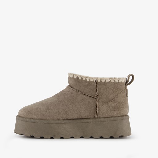 Gevoerde enkellaarsjes met platformzool