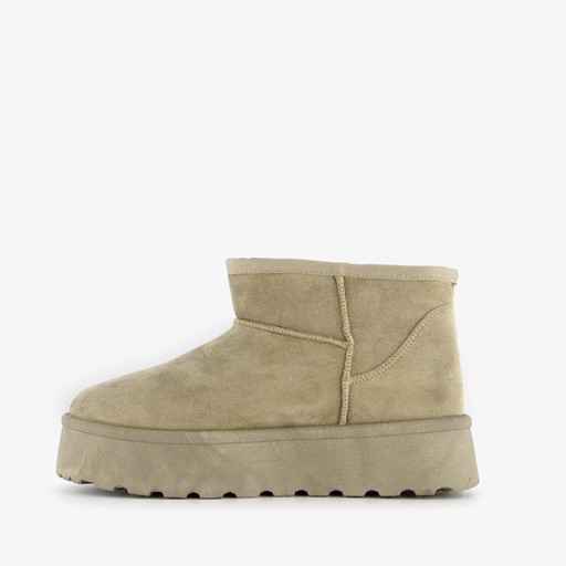 Gevoerde enkellaarsjes met platformzool