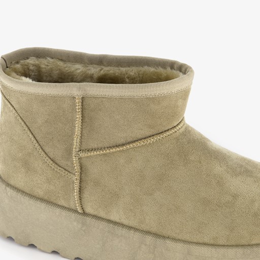 Gevoerde enkellaarsjes met platformzool