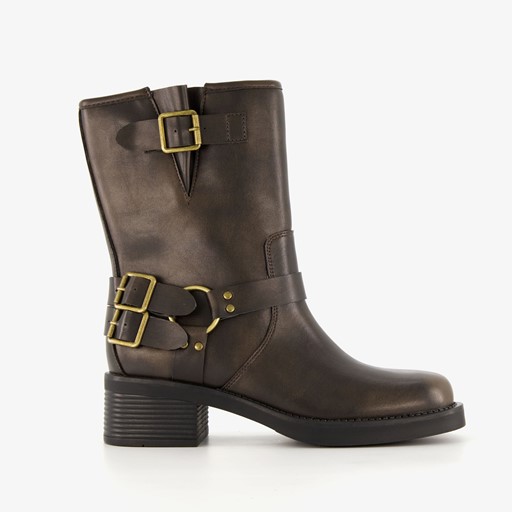 Dames biker boots bruin