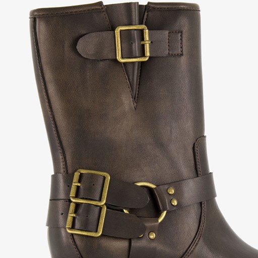 Dames biker boots bruin