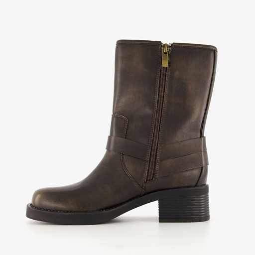 Dames biker boots bruin