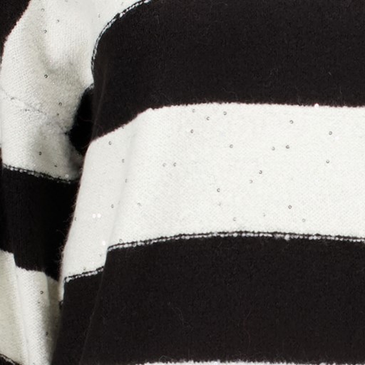 Gestreepte dames trui zwart wit