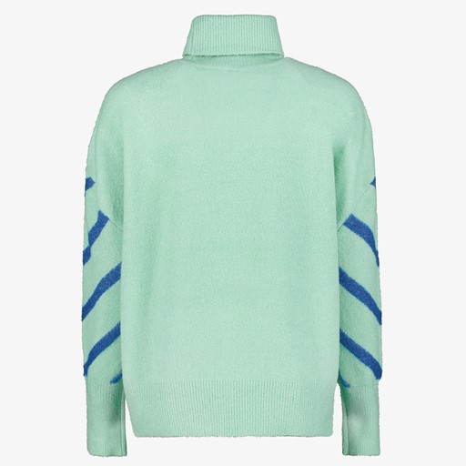 Dames trui met strepen blauw
