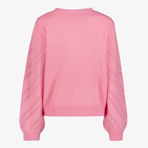 Gebreid dames vest roze